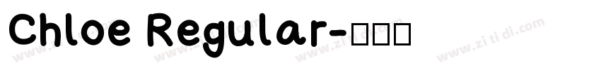 Chloe Regular字体转换